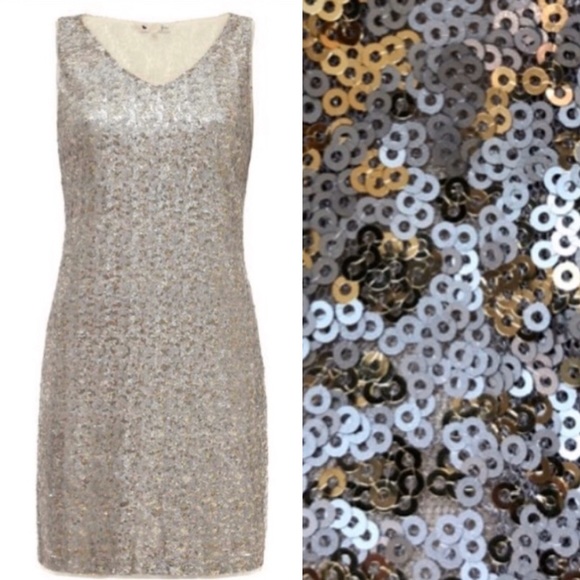 Yumi Dresses & Skirts - NWOT Silver Sequin Dress